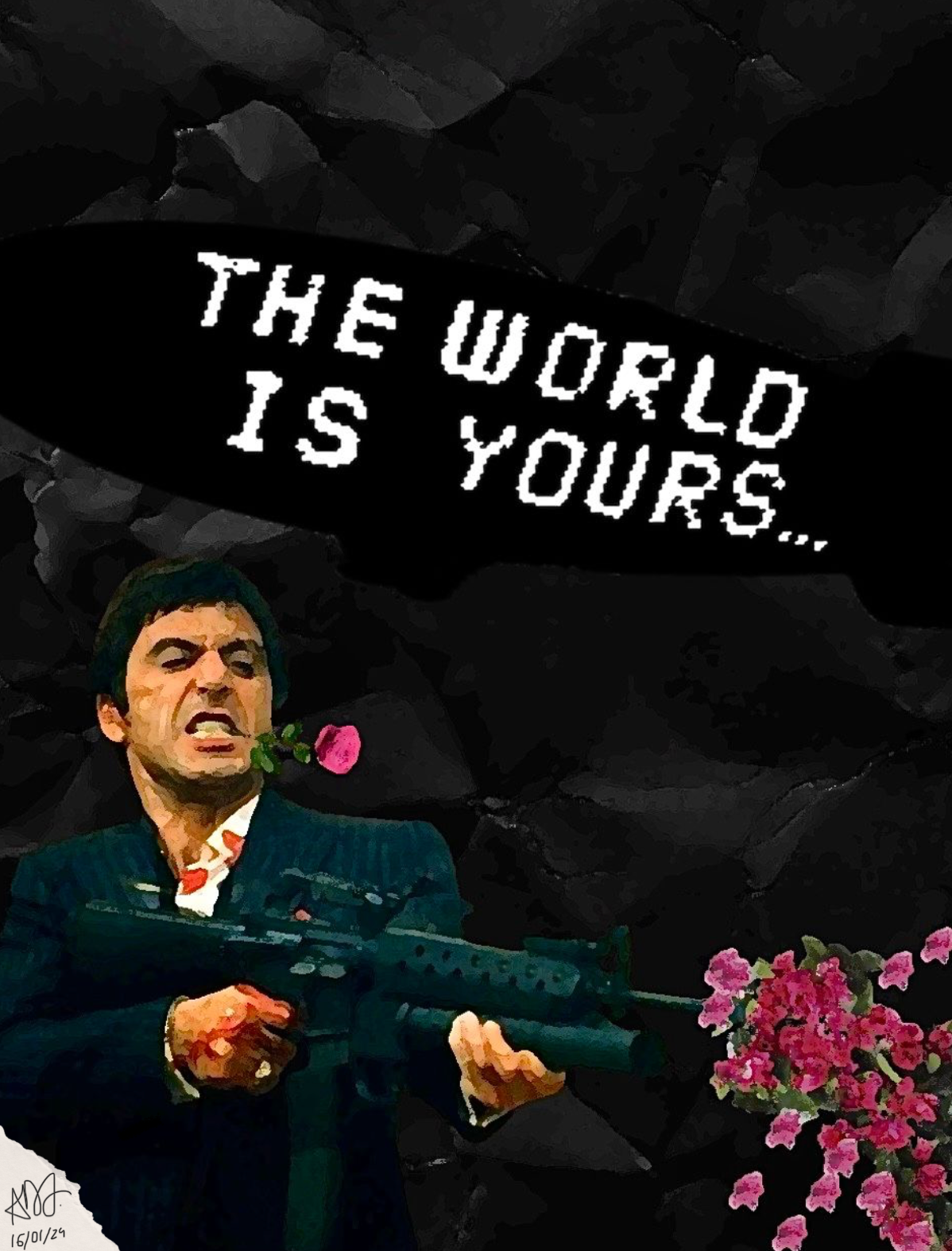 "La fleur au fusil" - le poster